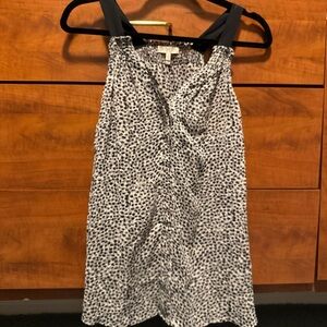 Joie Black and White Sleeveless Top